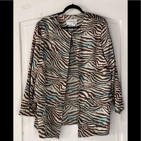 Franccesca Bellini vintage silky layered jacket - Picture 1 of 2